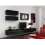 Cama TV-Ständer VIGO 140 30/140/40 schwarz/schwarz glänzend