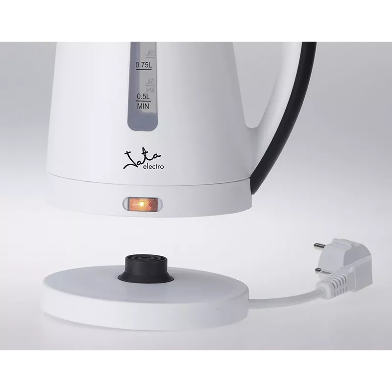 Wasserkocher JATA 1 L 2000 W Schwarz Weiß