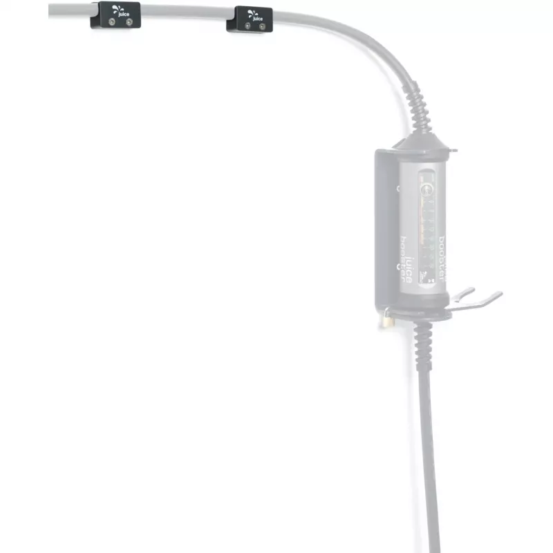 JUICE BOOSTER 2 Kabelhalter, Kabelmanagement Anthrazit, 2er-Set