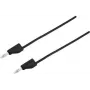 VOLTCRAFT Prüfkabel [Stecker 4 mm - Stecker 4 mm] 1 m Schwarz MSB-300 (MSB-300-1-SW)