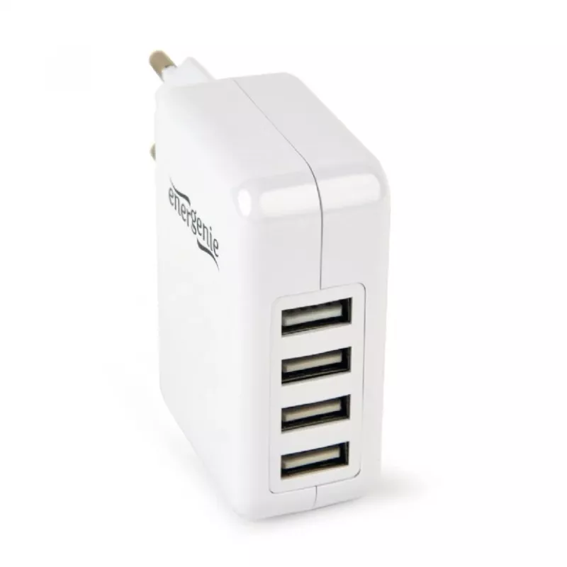 USB-Ladegerät Universal Weiß/4-Port EG-U4AC-02 GEMBIRD