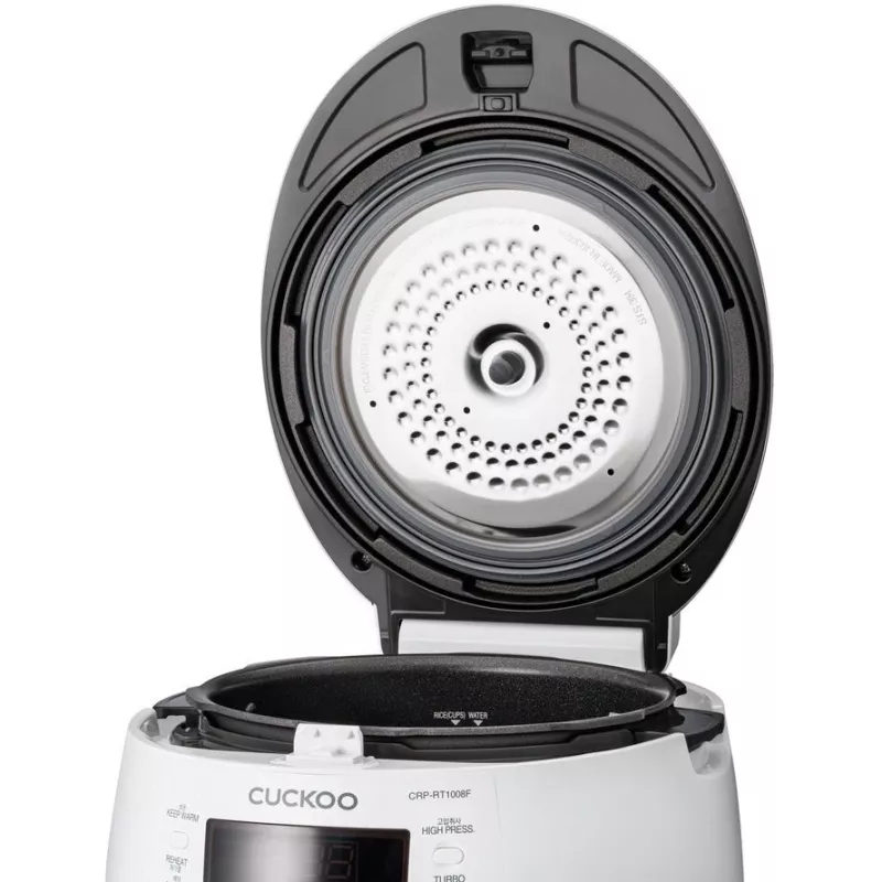 Cuckoo CRP-RT1008F, Weiß, 1,8 l, Aluminium, LED, Tasten, 1,2 m