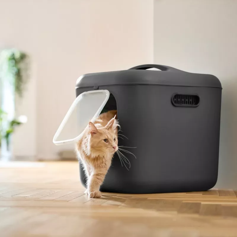 ROTHO Weiß XL anthrazit - Katzentoilette