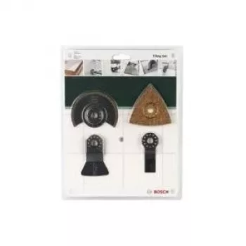 Bosch Starlock 4-teiliges Fliesenset, Metallbearbeitung, Holzbearbeitung, 4 Werkzeuge