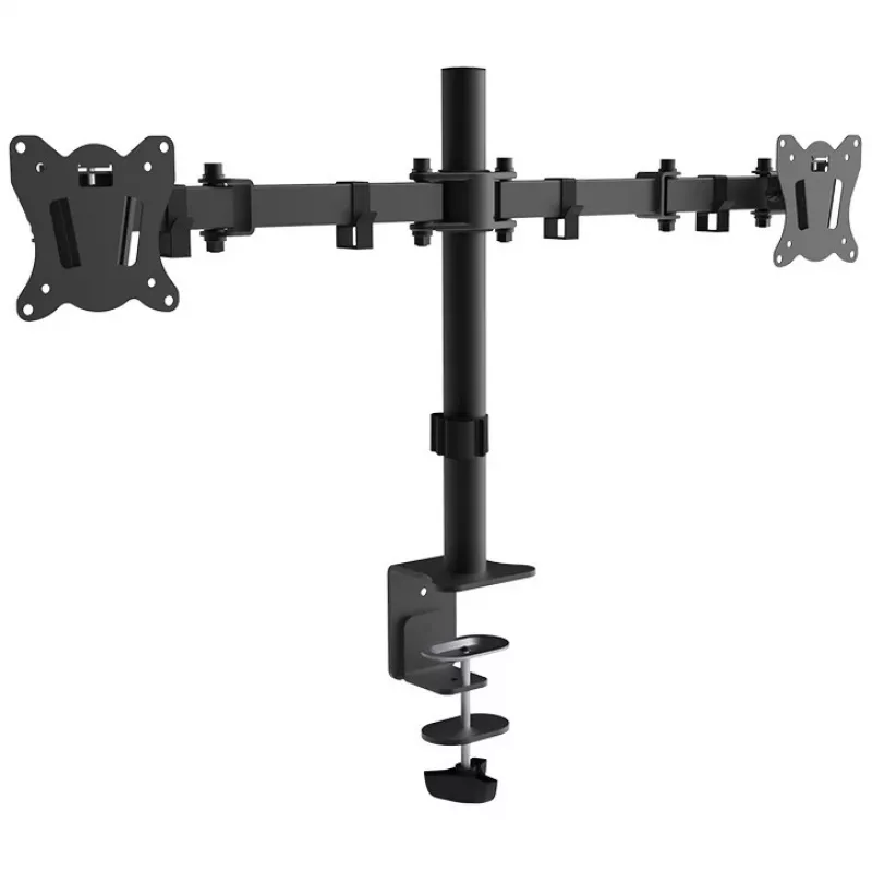 Dual-Monitor-Tischhalterung MONTIS Dual Monitor Mount Everest MT015, 13–27 Zoll, 2 Arme, max. 16 kg, VESA 75x75–100x100, schwarz