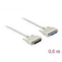 Serielles Kabel DeLOCK 86907 Beige 0,5m D-Sub 25 Pin