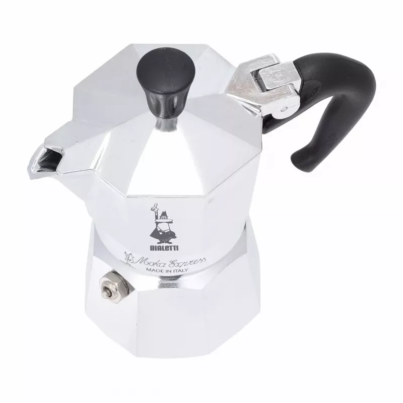 Bialetti Moka Express Moka-Kanne 0,06 L Aluminium, Schwarz