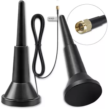 Externe 4G-LTE-Antenne QOLTEC 5 dBi 600–2700 MHz SMA-Anschluss mit 3 m Kabel
