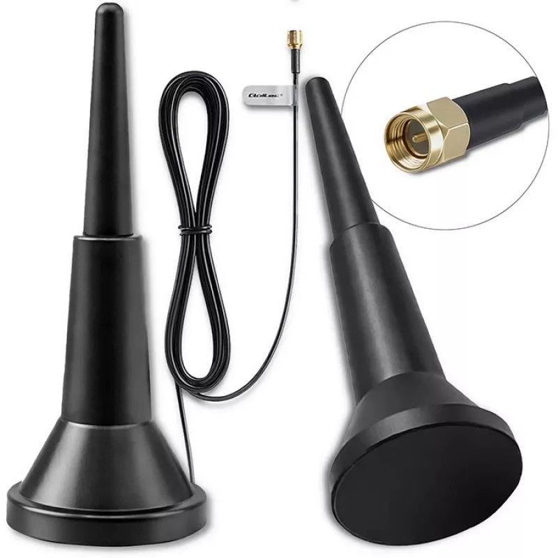 Externe 4G-LTE-Antenne QOLTEC 5 dBi 600–2700 MHz SMA-Anschluss mit 3 m Kabel