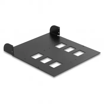 Montagerahmen DeLOCK 5,25 Zoll Metall-Einbaurahmen für 2 x Mobile Rack 47011 47005