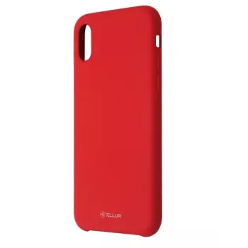 Handyhülle Tellur Silikon Cover für iPhone XS — Rot
