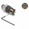 DeLOCK M8 Steckverbinder A-kodiert 4-polig Stift Schraubanschluss Schwarz