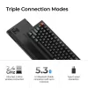 Mechanische Tastatur Keychron V1 Ultra 8K — 75% Formfaktor, QWERTY, Bluetooth, RGB, Schwarz