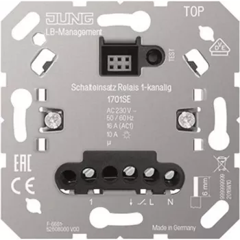 Lichtschalter Jung 1701SE, Kunststoffgehäuse, 230 V, 50–60 Hz