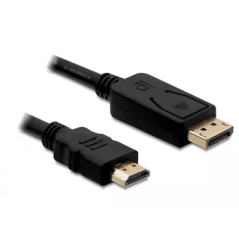 Displayport/HDMI-Kabel DeLOCK 82586 1m Schwarz