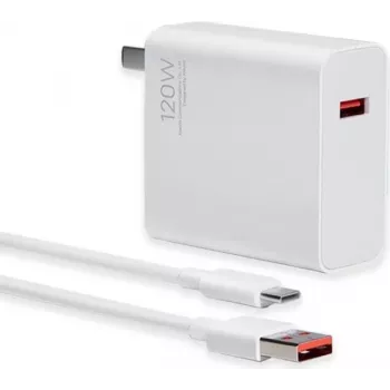 Xiaomi - HyperCharge Original - Type-C-Kabel - 120W - Weiß - Schnellladegerät Reiseadapter EU-Stecker (MDY-13-EE)
