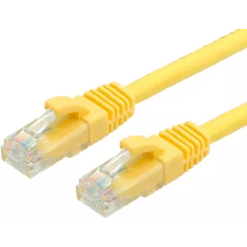 VALUE - Patchkabel - RJ-45 (M) auf RJ-45 (M) - 1,5 m - UTP - CAT 6a - vergossen - Gelb, RAL 1004 (21.99.1482)