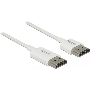 HDMI-Kabel DeLOCK 85138 3m Typ-A-Stecker auf Stecker Weiß