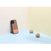 Schutzhülle man and wood für iPhone 12 Pro Max — braunes Karomuster mit schwarzen Akzenten