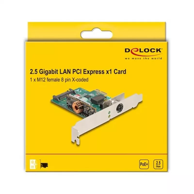 DeLOCK 90760 Interne Netzwerkkarte 2500 Mbit/s PCI Express Kabelgebunden