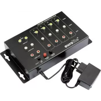 Composite-Umschalter EUROLITE AVS-402 4-Kanal-Composite-Video-Umschalter (Modell 81013101)