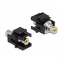 Keystone-Modul DeLOCK 86740 Flach Schwarz RCA