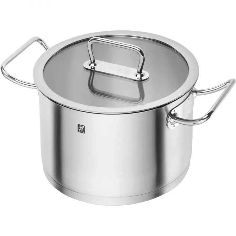 Kochtopfset ZWILLING 65120-005-0 — 5-teilige Edelstahltöpfe, Deckel, ofen- und spülmaschinenfest, Antihaftbeschichtung, max. 200°C