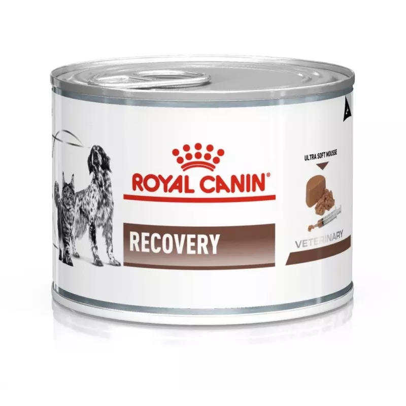 Nassfutter für Rekonvaleszenz Royal Canin Recovery Adult 195 g — Geflügel, 73 % Feuchtigkeit, 12,7 % Protein