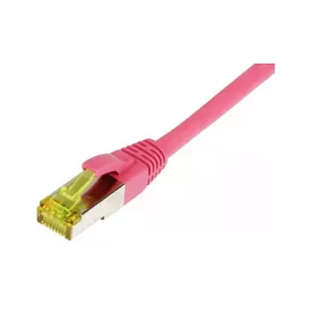 Patchkabel RJ45, CAT6A 500Mhz, 0,15m, Magenta, S-STP(S/FTP), TPE/LSZH(Ultraflex), AWG26, mit Cat.7 Rohkabel, Synergy 21 (S217698)