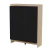 Cama PORTO Kommode 100x38x130 Eiche/schwarz