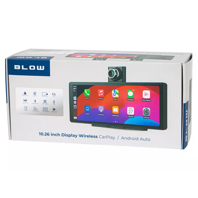 Multimedia Station BLOW Wireless CarPlay5.0 Modell 78-430# – kabellose Apple CarPlay-Multimediaeinheit fürs Auto