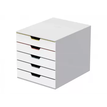 Durable VARICOLOR Mix 5 Aktenschrankbox Kunststoff Mehrfarbig Weiß 762527