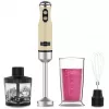 Handmixer CECOTEC Power Mixer RetroGelb 1200MAX Cream&Crush, 1200 W, mehrere Geschwindigkeiten, Knethaken und Quirle