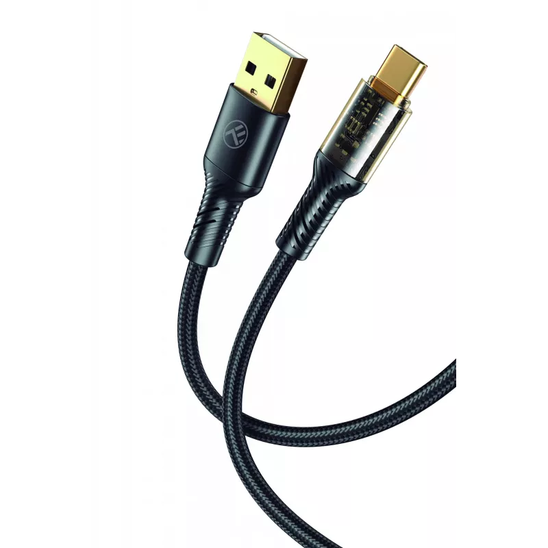 USB Type-C Datenkabel Tellur TLL155711, 3A Stromstärke, 100 cm, schwarz