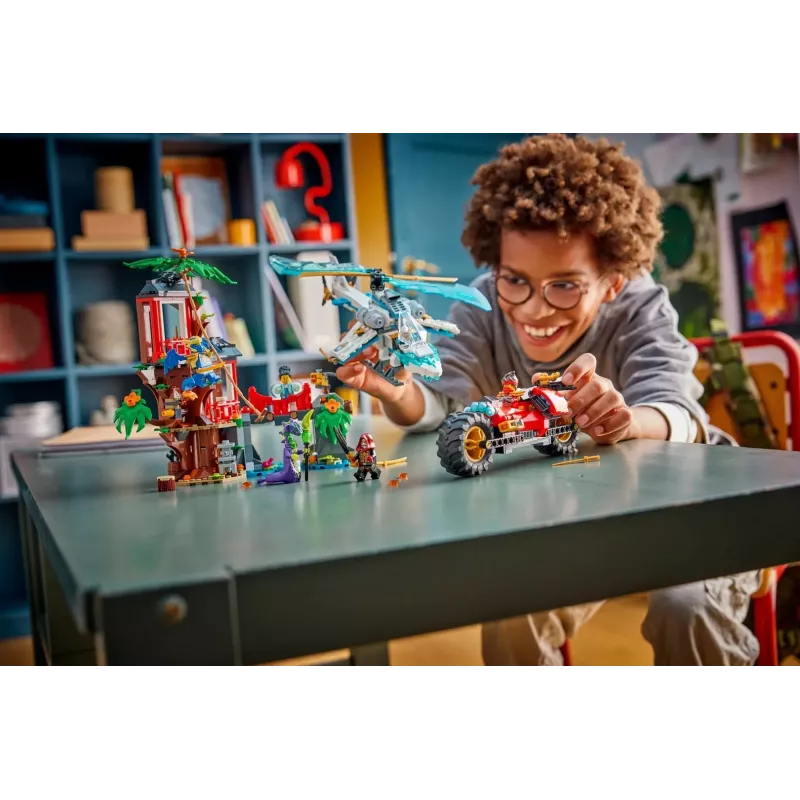 LEGO NINJAGO 71857 Ninja-Fahrzeug-Baumhaus-Schlacht