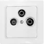 Eltako TV/RF/SAT-Abdeckplatte für E-Design55 TV55E/3-wg (30055840)