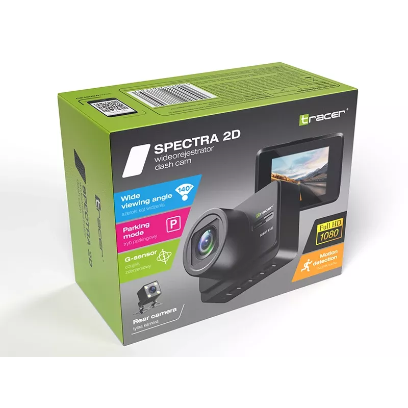 Dash Cam TRACER Tracer Spectra 2D — kompakter Auto-Videorekorder