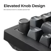 Mechanische 75%-Tastatur Keychron V1 Ultra 8K — QWERTY, Bluetooth & Kabel, RGB, Schwarz