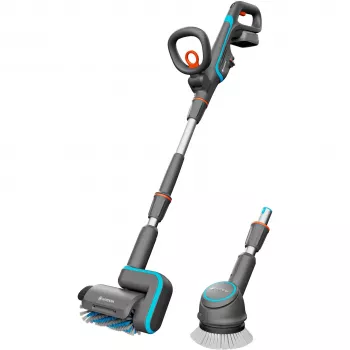 Akku-Multireiniger AquaBrush Universal 18V P4A, Hartbodenreiniger Grau/Türkis, Li-Ion Akku 2,5Ah P4A, POWER FOR ALL ALLIANCE