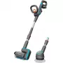Akku-Multireiniger AquaBrush Universal 18V P4A, Hartbodenreiniger Grau/Türkis, Li-Ion Akku 2,5Ah P4A, POWER FOR ALL ALLIANCE