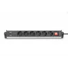 Digitus 6-fach Büro-Steckdosenleiste mit 3x USB-Anschlüssen 1,5 m Kabel