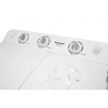 Halbautomatische Waschmaschine Ravanson XPB-800 — 7,5 kg Kapazität, 1400 U/min, Toplader, weiß