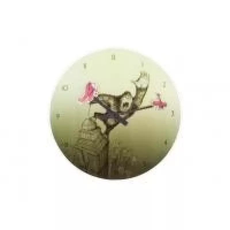 NeXtime klok 8633 King Kong, Ø43 cm, Wand, Grün