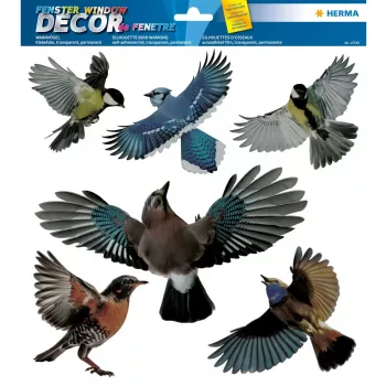 Dekorativer Aufkleber HERMA 15539 Folie Mehrfarbig Abziehbar Vogel