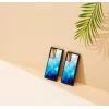 Schutzhülle iKins für Samsung Galaxy Note 20 — Blue Lake und Schwarz, schlank Cover