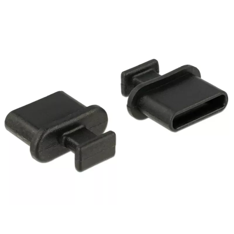 Buchsen-Schutzkappe DeLOCK 64013 USB Type-C Schwarz