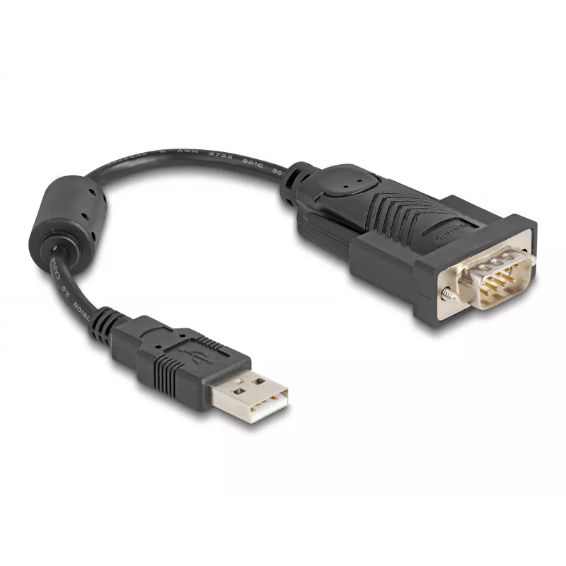 DeLOCK 61549 Serielles Kabel Schwarz 0,25 m USB Typ-A RS-232