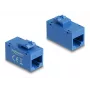 Keystone-Modul DELOCK 90642 — flacher RJ-45-Einsatz, blau, 16,2×30×20,5 mm