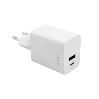 Reiseladegerät FIXED Fixed Mini USB-C/USB 45W — kompaktes Dual-Port-Ladegerät mit USB-C und USB-A