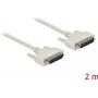 Serielles Kabel DELOCK 84231, D-Sub 25 Pin auf D-Sub 25 Pin, beige, 2 m